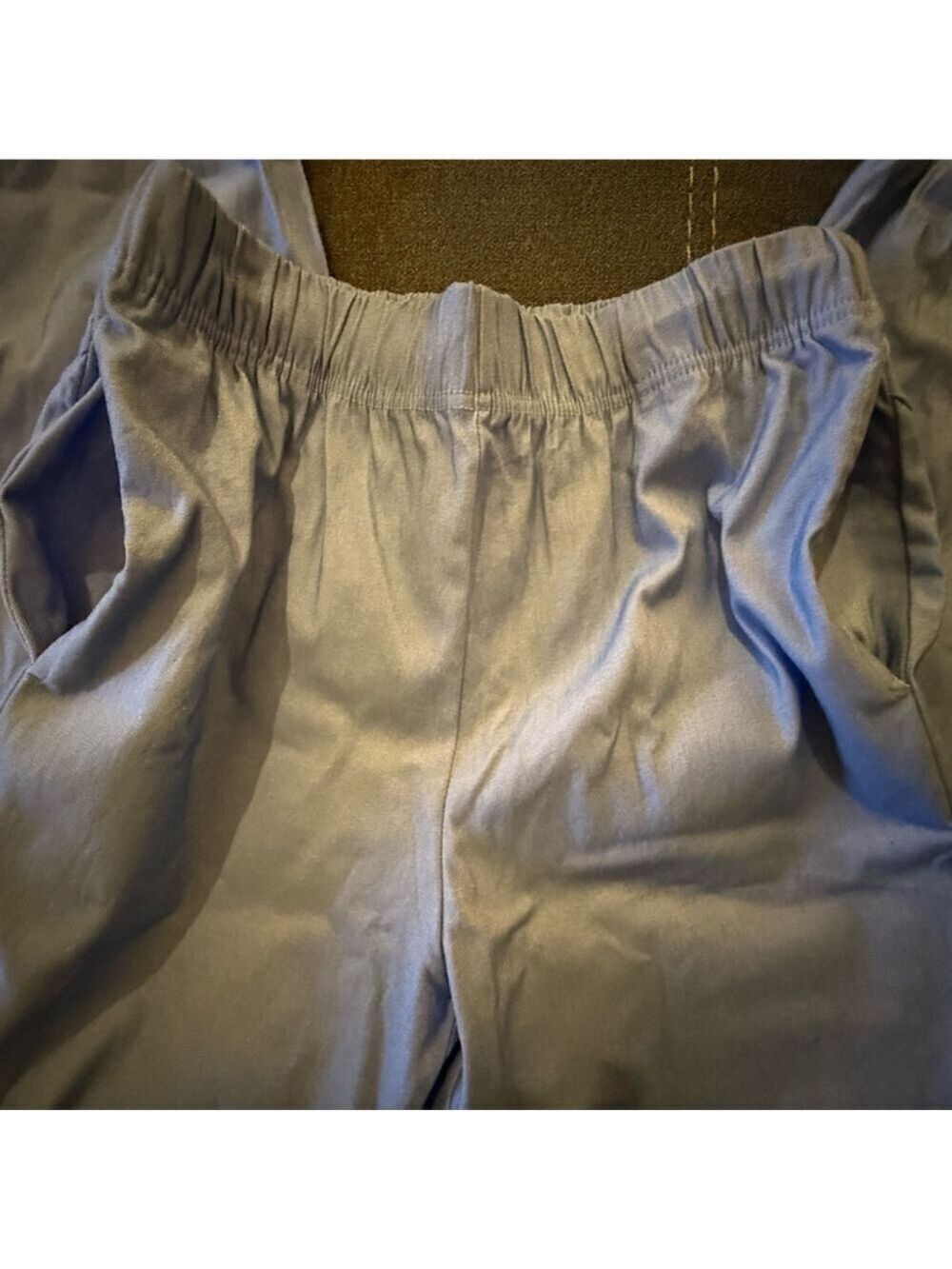 Lulunico Blue Joggers Light Blue Elastic Waist Lounge Athleisure Pants Small - Picture 12 of 13